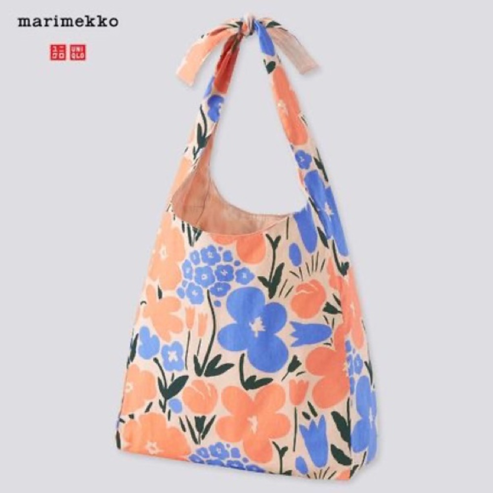 Uniqlo x Marimekko floral tote bag